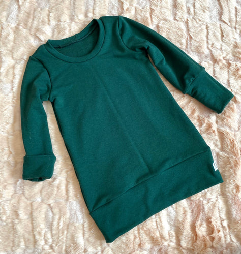 Tunique vert émeraude 1-3T
