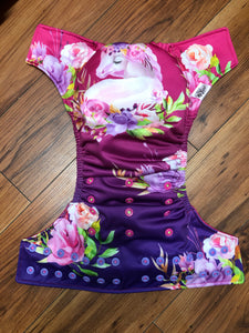 Douce licorne rose