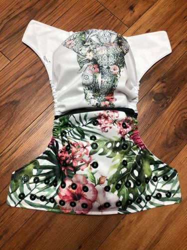 Couche elephant hibiscus