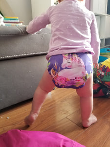 Douce licorne mauve